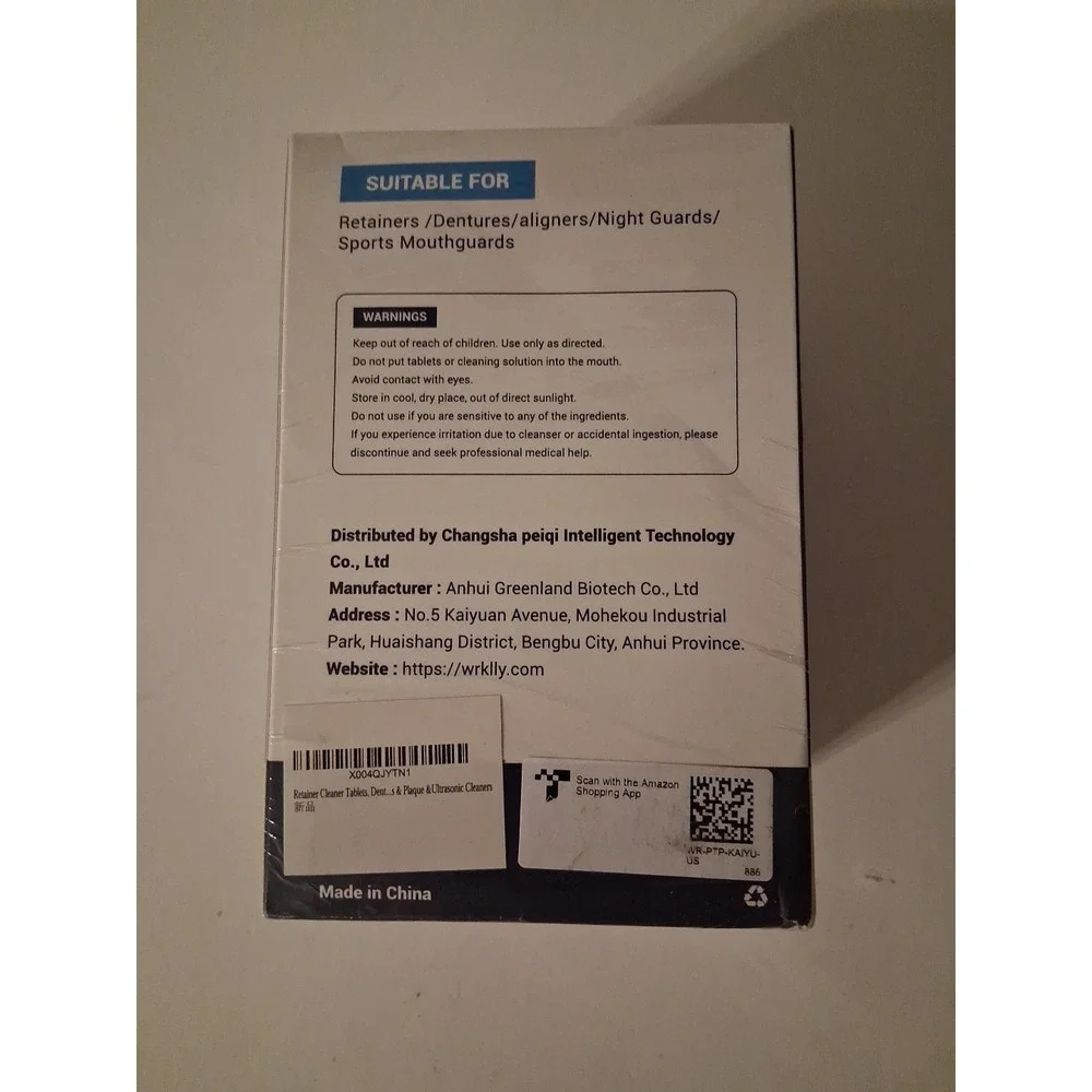 Retainer Cleaner Tablets 120 Denture Cleaning Tablets Invisalign WRKLLY ex: 2028